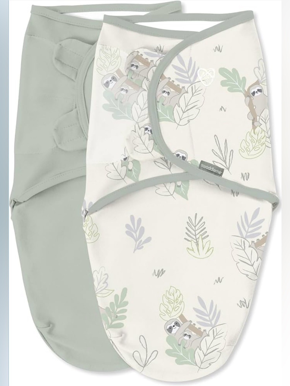 Swaddle Me Ingenuity Original Swaddle Set of 2 - Peekaboo Sloth 0-3 Months